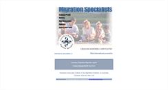 Desktop Screenshot of migration-specialists.com.au